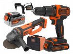 T&ouml;&ouml;riistakomplekt Black & Decker BCK24D1M1S-QW (BCD700 + BCG720); 1x2,0/4,0 Ah aku