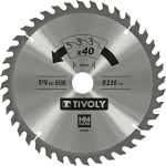 Saeketas puidule Tivoly XT50514004448; 230x1,8x30 mm; Z40
