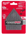 Liivapaber Milwaukee 48805180; 67x92 mm; P180; 12 tk