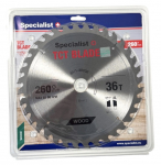 Saeketas puidule Specialist+ Wood; 260x30 mm; Z36