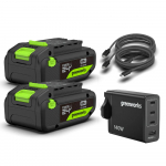 Akuga Greenworks K2D8NNAA1; 24 V; 2x4,0 Ah aku