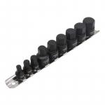 Padrunite ja otsikute komplekt ASTA A-1M9HEX; 1/4''; 3/8''; 9 tk