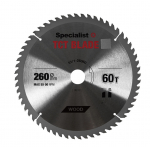 Saeketas puidule Specialist+ Wood; 260x30 mm; Z60