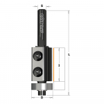 Sirge soonefrees CMT 657.161.11; S=8 mm; D=16 mm, RH