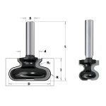 T&otilde;mbeliistu otsafrees CMT Contractor K955-380; S=8mm, D=38,1 mm
