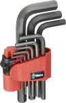 L-t&uuml;&uuml;pi kuuskant v&otilde;tmete komplekt Wera WE05021737001; Hex-Plus; 1-10 mm; 9 tk