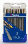 Kruvide eemaldamise komplekt Tivoly HI-Perf; M3-M18; 10 tk