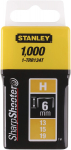 Klambrid Stanley; 6 mm; 1000 tk.; t&uuml;&uuml;p H; tsingitud