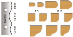 Freesiterade komplekt Virutex 9841005; R=5/10/15; 2 tk
