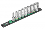 Padrunv&otilde;tmete komplekt Wera Socket Rail B Deep 1; 3/8''; 9 tk