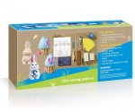 Nikerduskomplekt BeaverCraft DIY Hoppy Bunnies; 11 tk; figuuride nikerdamiseks algajatele