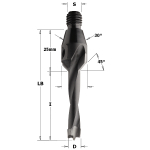 Puidupuur CMT; S=M10/30&deg;; D=5x20 mm