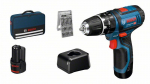 L&ouml;&ouml;ktrell-kruvikeeraja Bosch GSB 12V-15; 12 V; 2x2,0 Ah aku