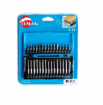 Kruviotsikute komplekt LEMAN F56030; 30 tk