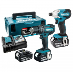T&ouml;&ouml;riistakomplekt Makita DLX2339JX1 (DDF482 + DTD156); 18 V; 3x5,0 Ah aku
