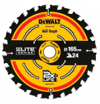 Saeketas puidule DeWalt; 165x1,65x20,0 mm; Z24; 18&deg;