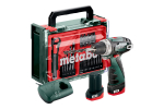 Akutrell-kruvikeeraja Metabo PowerMaxx BS Basic; 12 V; 2x2 Ah aku. + aksessuaarid