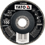 Kroonlehine lihvketas Yato YT-83295; P100; 125x22 mm