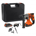 Puurvasar Black & Decker BCD900E2K-QW; 18 V; 1,2 J; SDS-plus; 2x2,5 Ah aku