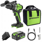 Akutrell-kruvikeeraja Greenworks DD590A1; 24 V; 90 Nm; 1x4,0 Ah aku