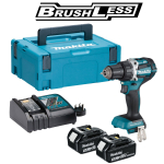 Trell-kruvikeeraja Makita DDF484RFJ; 18 V; 2x3,0 Ah aku