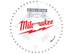 Saeketas puidule Milwaukee 4932471295; 165x20x2,2 mm; Z48; 5&deg;