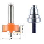 Frees soone valikuks CMT; 1/2'' (12,7 mm); 3,2-12,7 mm; 12,7 mm; 9 osa.