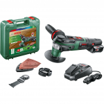 Universaalne t&ouml;&ouml;riist Bosch AdvancedMulti 18; 18 V; 1x2,5 Ah aku + Tarvikud