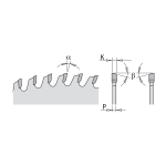Saeketas puidule CMT 285; 250x3,2x30; Z40; 5&deg;