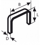 Klambrid Bosch; 11,4x4 mm; 1000 tk.; t&uuml;&uuml;p 53; teras