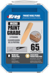 T&uuml;&uuml;bel Kreg P-MICRO-PNT; 12 mm (1/2')'- 140 mm (11/2''); 65 tk; lehtpuu