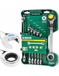 K&auml;ristiga mutriv&otilde;tmete komplekt Sata S08007A; 8-19 mm; 8 tk