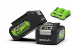 Tarvikute komplekt Greenworks GSK24B4X; 24 V; 2x4,0&nbsp;Ah + Laadija