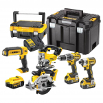 T&ouml;&ouml;riistakomplekt DeWalt (DCD796 + DCF887 + DCS331 +DCS391 + DCL050); 18 V; 3x5,0 Ah aku