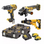 T&ouml;&ouml;riistakomplekt DeWalt DCK327P2T-QW (DCD791 + DCH263 + DCG405); 18 V; 2x5,0 Ah aku