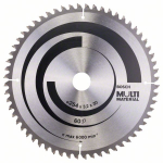 Saeketas puidule Bosch MULTI MATERIAL; 254x3,2x30,0 mm; Z60; -5&deg;