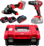 T&ouml;&ouml;riistakomplekt Worcraft XCUBE001 (CHD-S20LiBA + CAG-S20LiBS-125); 20 V; 2x4,0 Ah aku