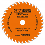 Saeketas puidule CMT ITK-Plus&reg; 271; 80x1,6x10; Z36; 15&deg;