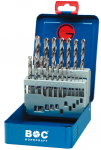 Metallipuuride komplekt Bohrcraft BC11201310019; HSS-G; 1-10 mm; 19 tk