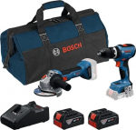 T&ouml;&ouml;riistakomplekt Bosch 0615A5008Z; 18 V; 2x4,0 Ah aku