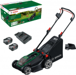 Juhtmevaba muruniiduk Bosch Rotak 18V2-43; 18 V; 2x4,0 Ah aku
