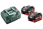 Aku Metabo; 18 V; 2x5,5 Ah + Laadija ASC 145