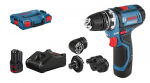 Trell-kruvikeeraja Bosch GSR 12V-15 FC Full Set; 12V; 2x2,0 Ah aku