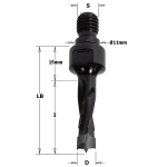 Puidupuur CMT; S=M10/11 mm; D=6x30 mm