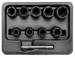 Kruvide eemaldamise komplekt Yato YT-0603; 3/8''; 10-19 mm; 10 tk