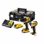 T&ouml;&ouml;riistakomplekt DeWalt DCK2062D2T-QW(DCD709 + DCF809); 18 V; 2x2,0 Ah aku
