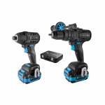 T&ouml;&ouml;riistakomplekt Hogert HT2E248-B224IPD (HT2E224-0PD + HT2E225-0ID); 18 V; 1x2,0/4,0 Ah aku