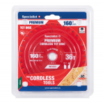L&otilde;ikeketas Specialist+ LTW1603620-T; 160x20x1,0 mm; Z36; 15&deg;