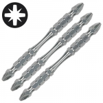 Kaheotsaga kruvi otsik Makita Torsion; PZ2; 3 tk