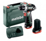 Trell-kruvikeeraja Metabo PowerMaxx BS BL; 12 V; 2x2,0 Ah aku